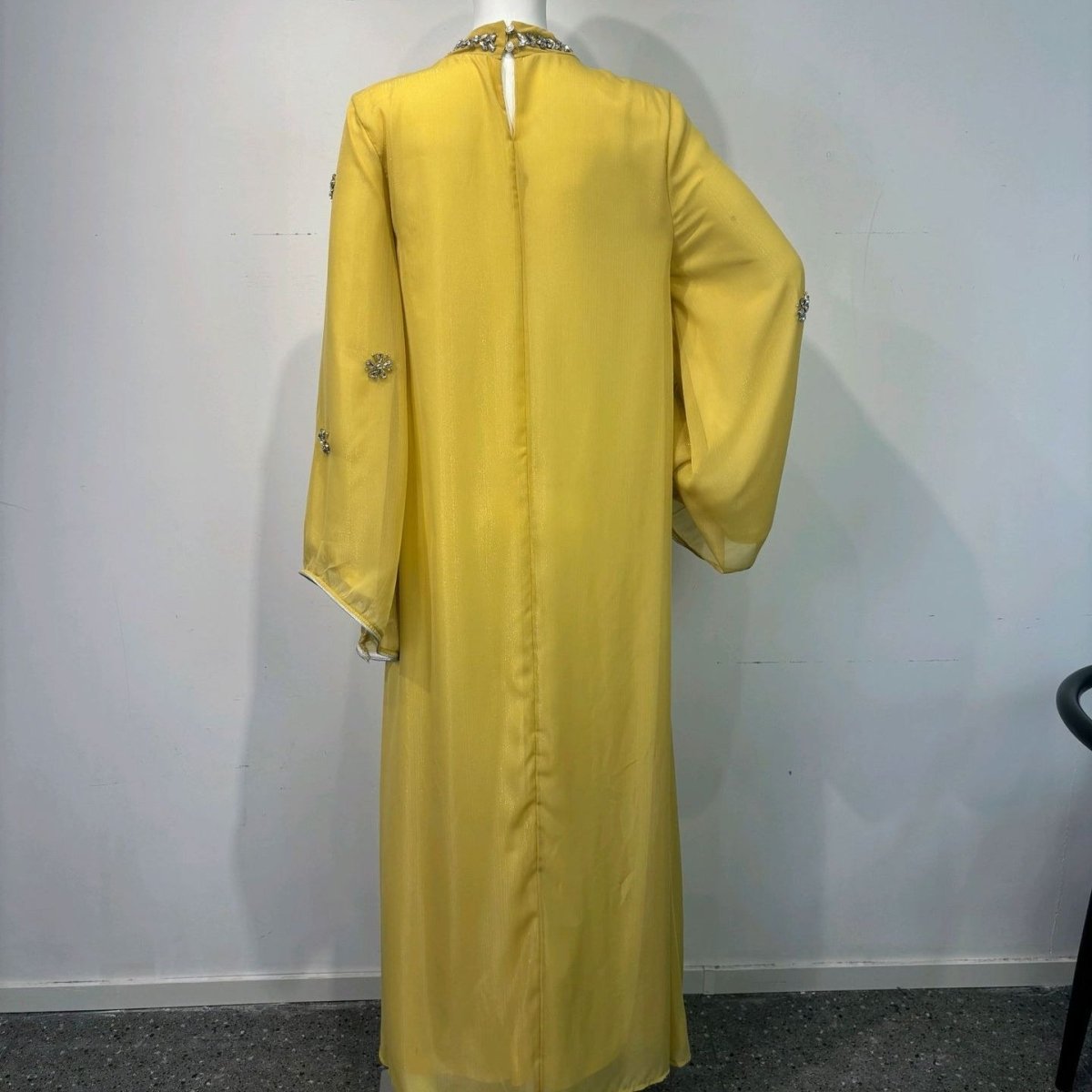 Abaya chauve-souris parsemée de strass (MA419)