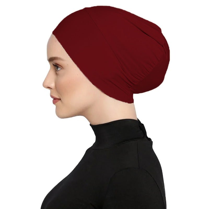 Bonnet sous-hijab en coton mercerisé | Bonnet hijab musulman (MH199)