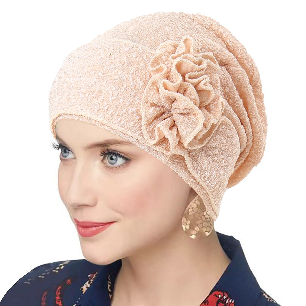 Foulard tendance en fleur de rose extensible pour femme (MH112)