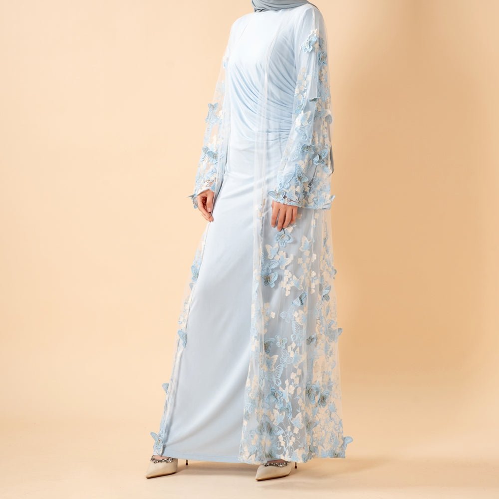 Abaya Ouverte Butterfly Whisper (MOA303)