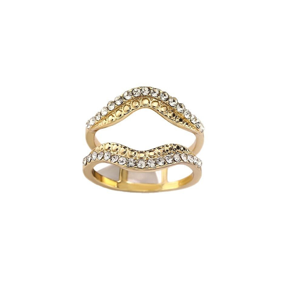 Bague Foulard Forme Lèvre Clip (MAC445)