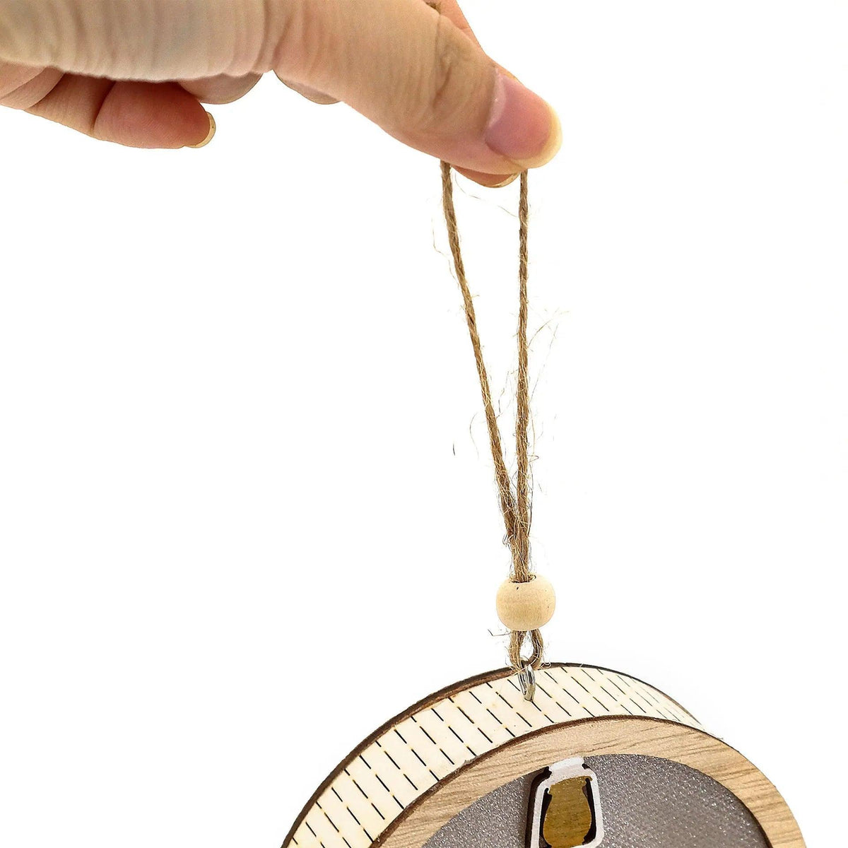 MR036 Pendentif Lumineux LED en Bois "Eid Mubarak