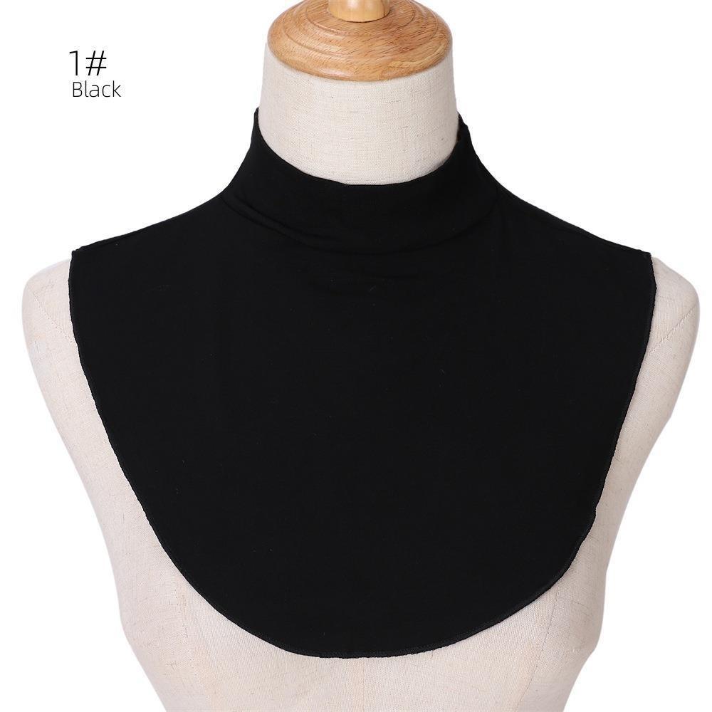 Faux col en coton uni pour rehausser une tenue (MAC144)