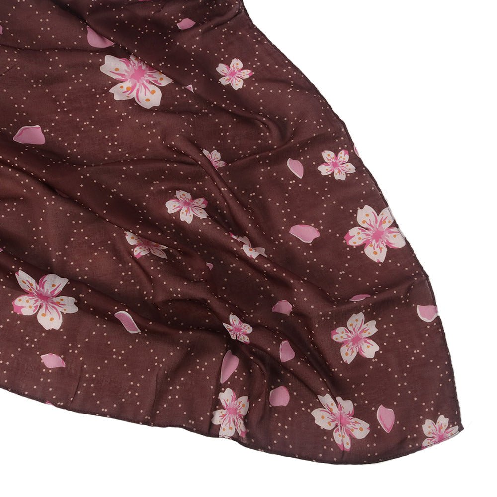 Foulard Hijab imprimé Fleurs de Cerisier (MH241)