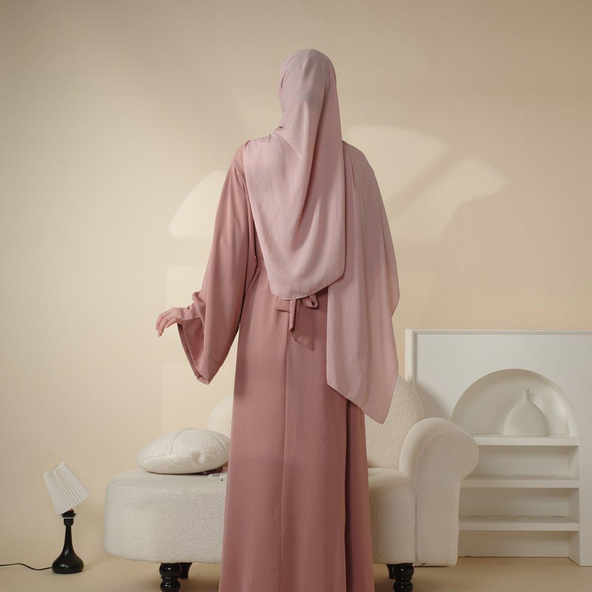 Abaya unie douce en Nidha (MA005)