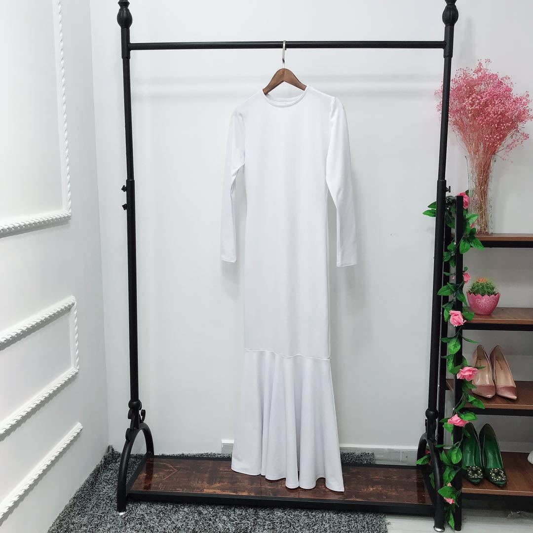 Robe longue extensible avec ourlet sirène (MS457)