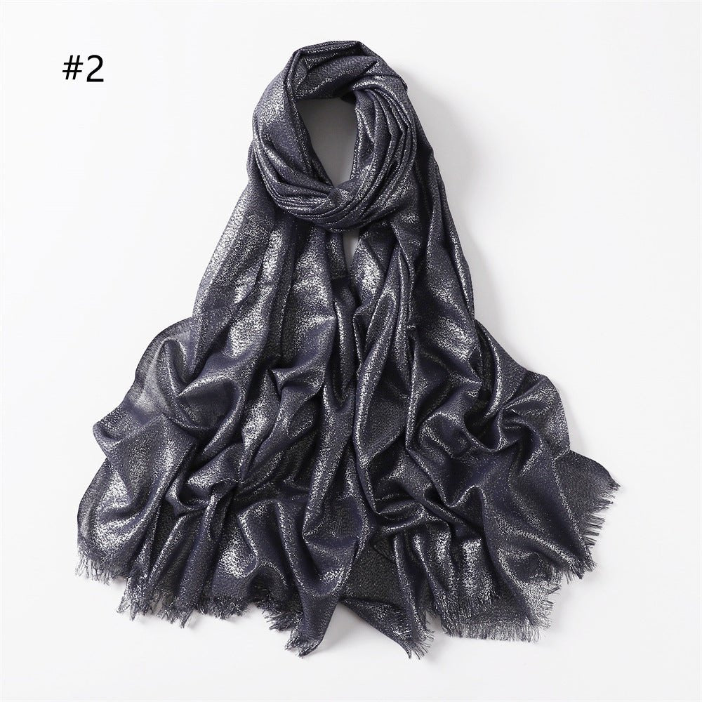 Hijab en Soie Artificielle Brillante Shining (MH100)