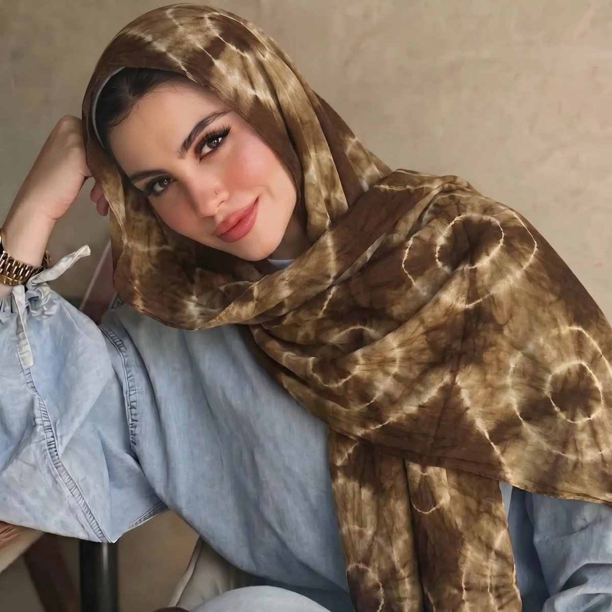 Foulard Hijab Tie-Dye (MH232)