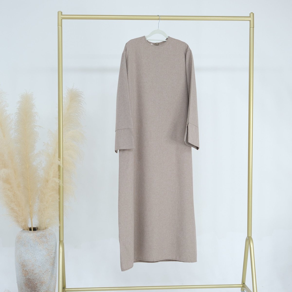 Abaya décontractée ample unie (MA109)