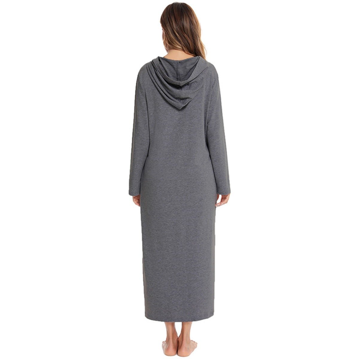 Cardigan long zippé et douillet avec poches | Confort Loungewear (MS110)
