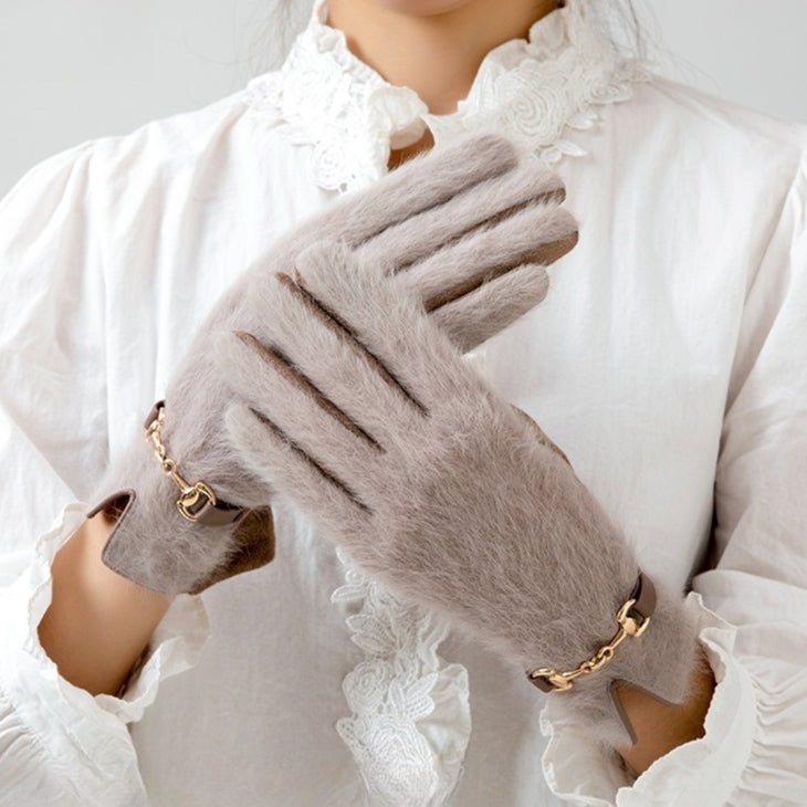Gants d'hiver chauds et polyvalents en peluche pour tous les jours (MAC309)