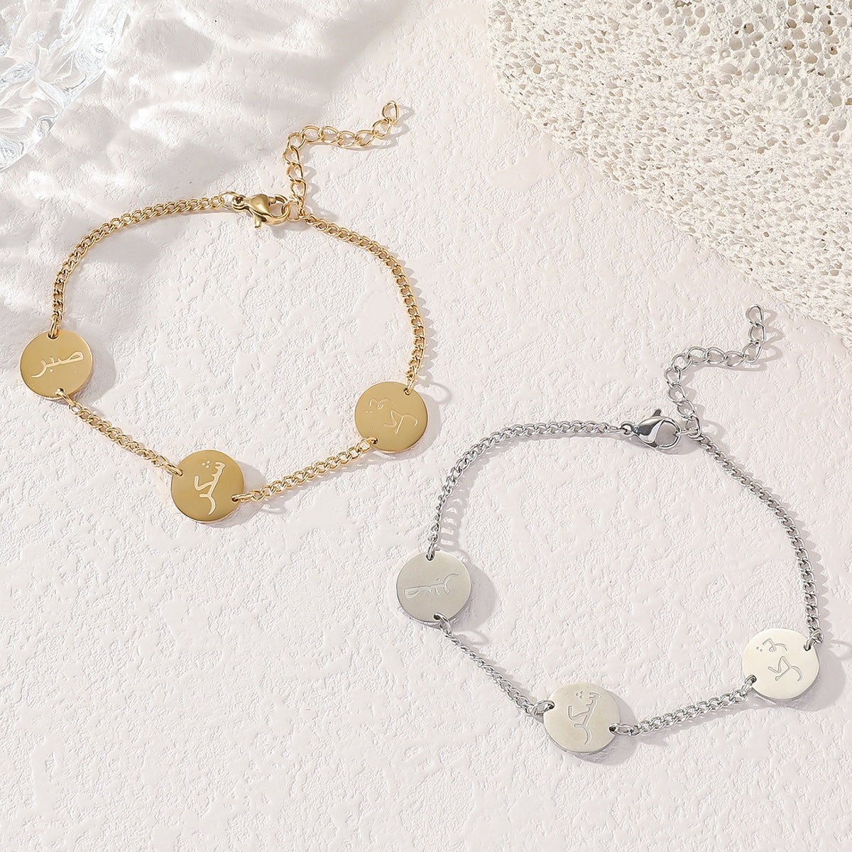 Bracelet en acier titane réversible (MAC221) (AVEC BOÎTE CADEAU)