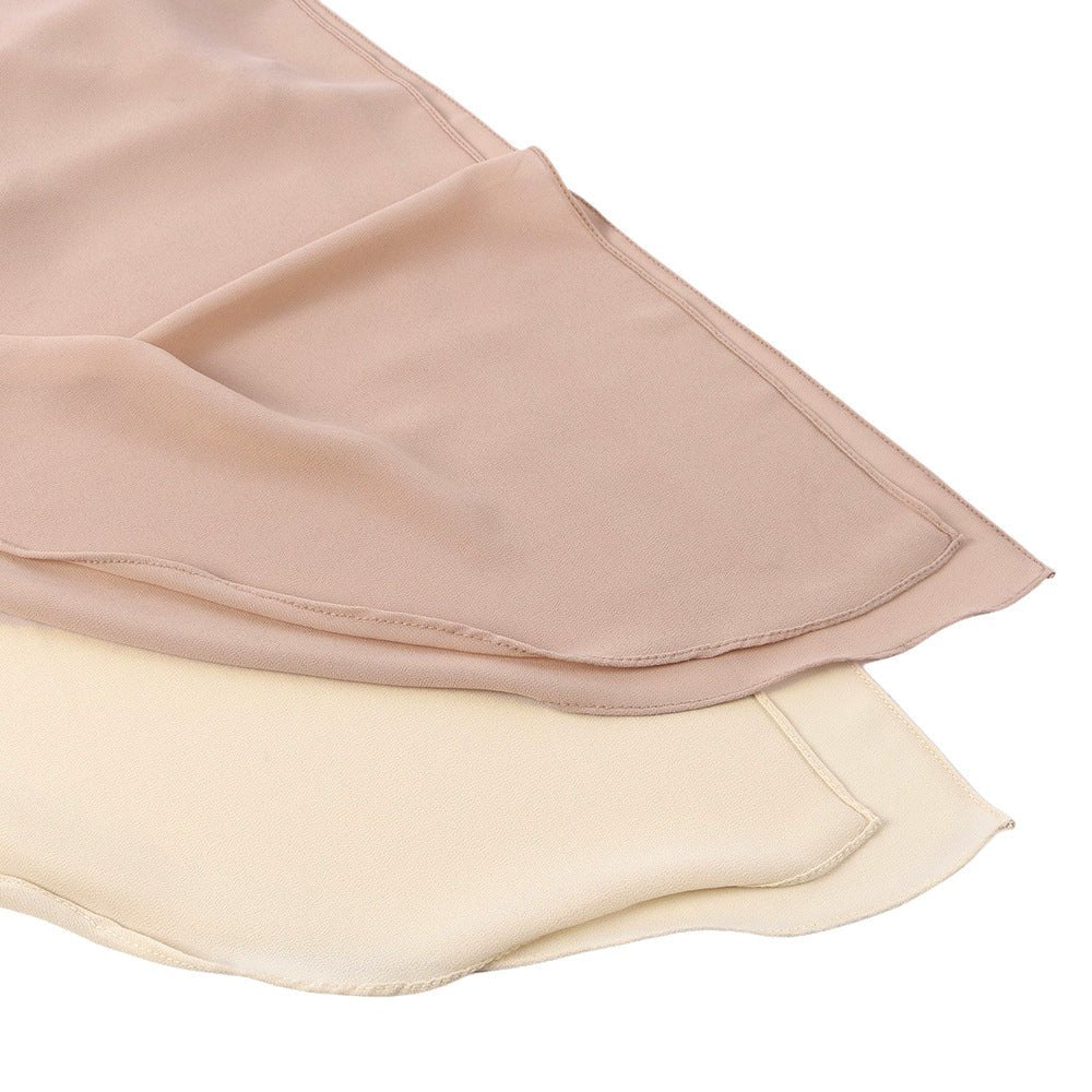 Hijab Instant en Mousseline avec Fermeture Magnétique (MH202)