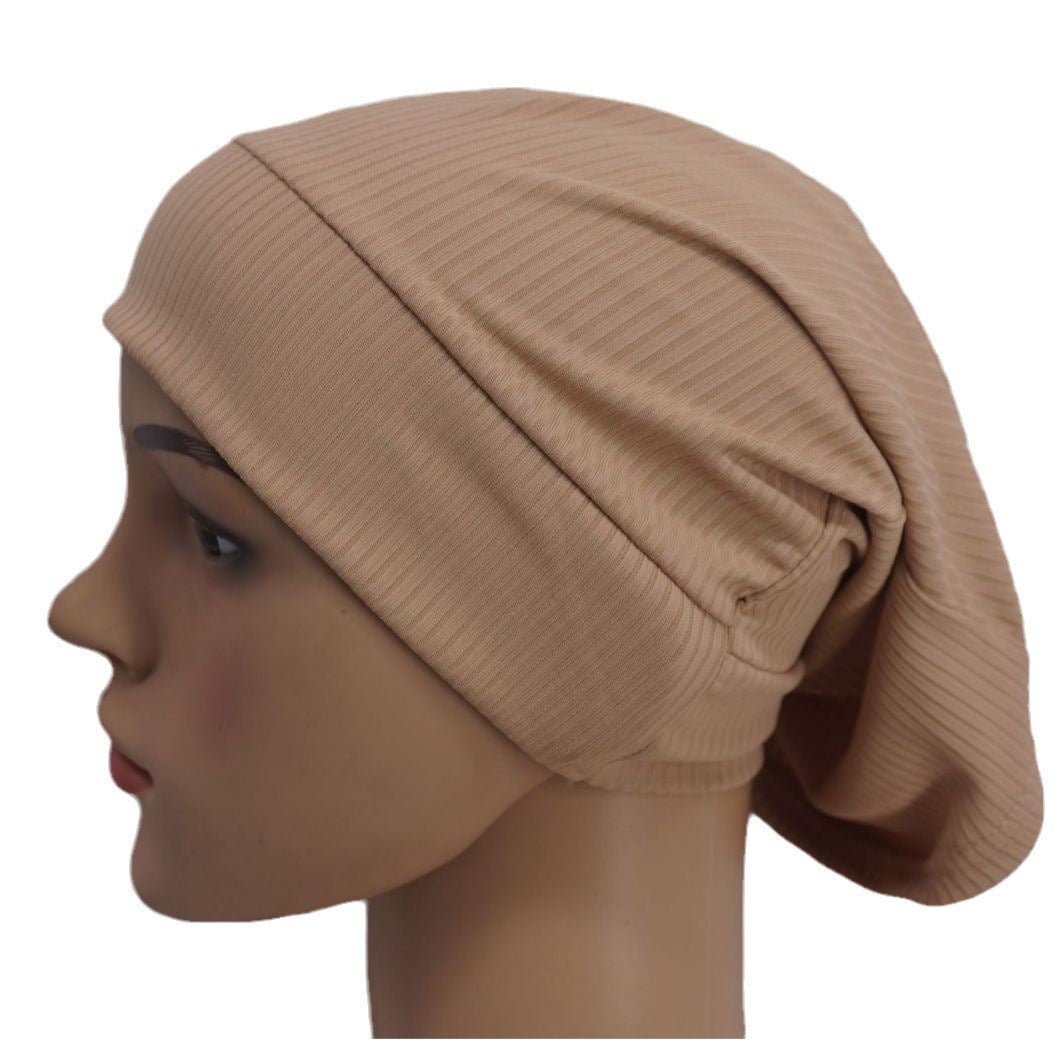 Sous-hijab côtelé élastique polyvalent (MH192)