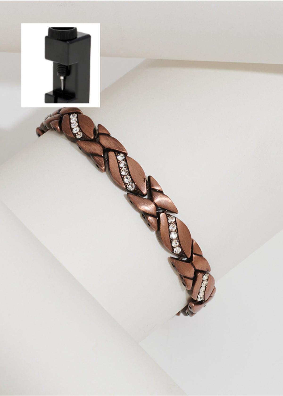 Bracelet magnétique créatif MAC083 Leaf brossé