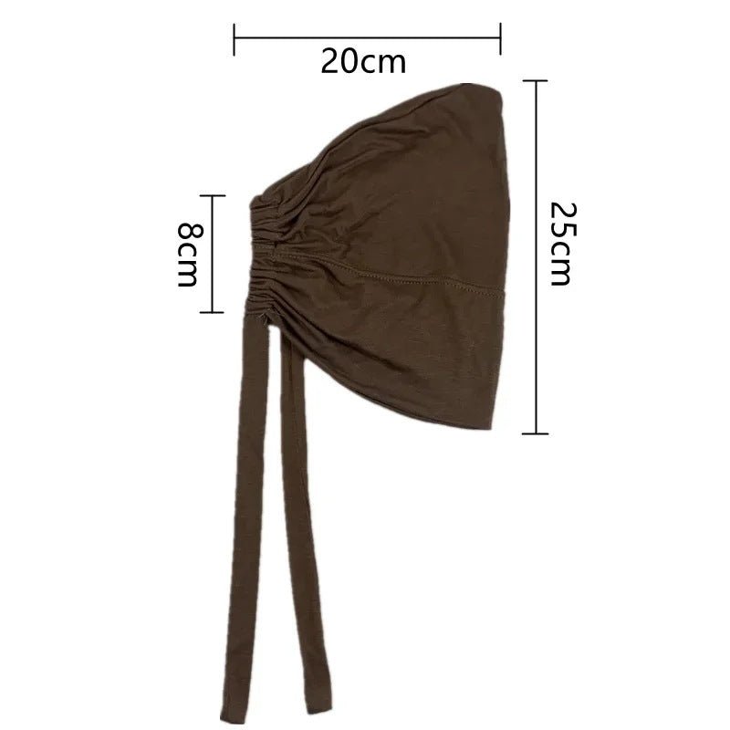 Sous-bonnet ajustable en coton stretch à nouer | Bonnet hijab (MH200)