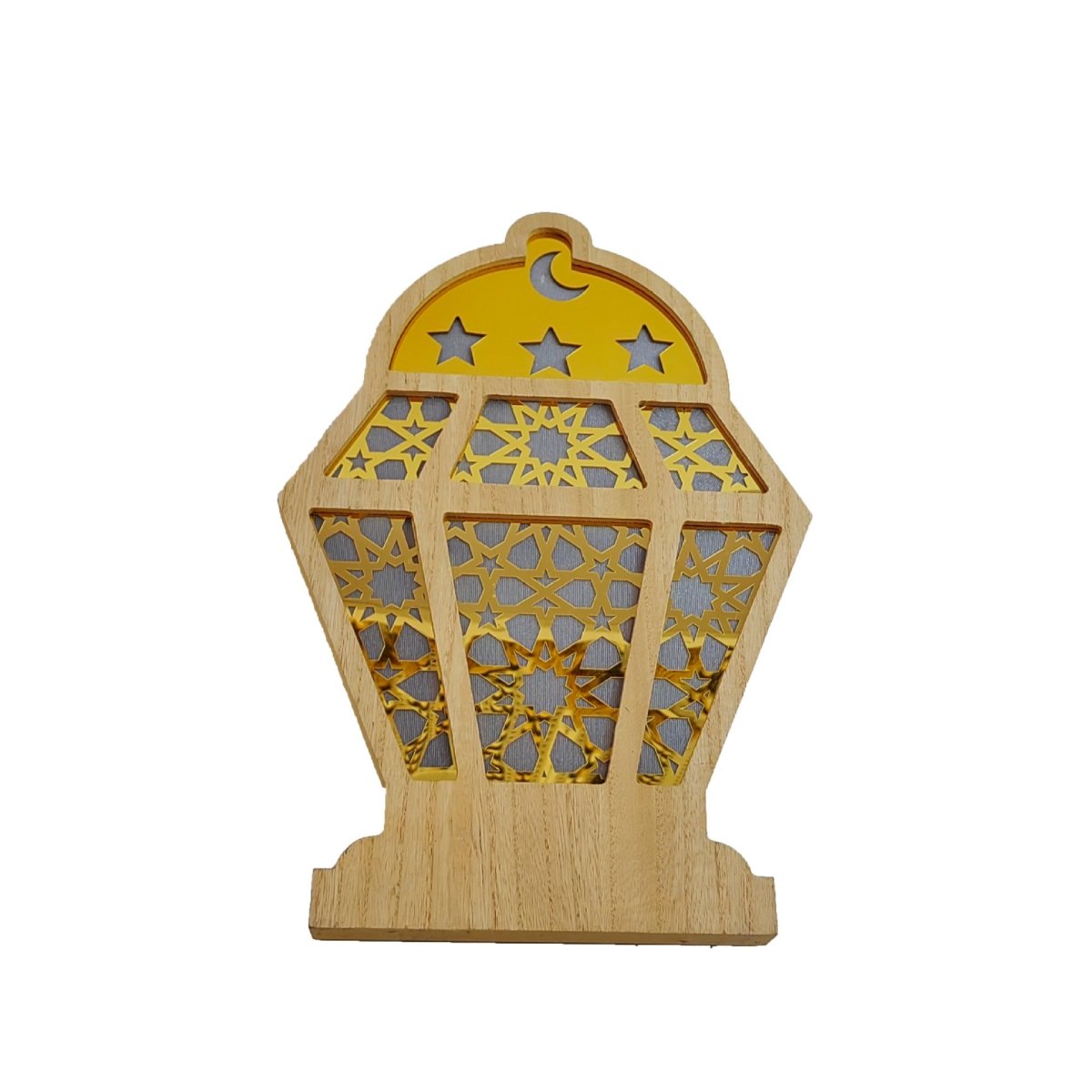 Décorations de bureau en bois avec LED pour l'Aïd (MAC395)