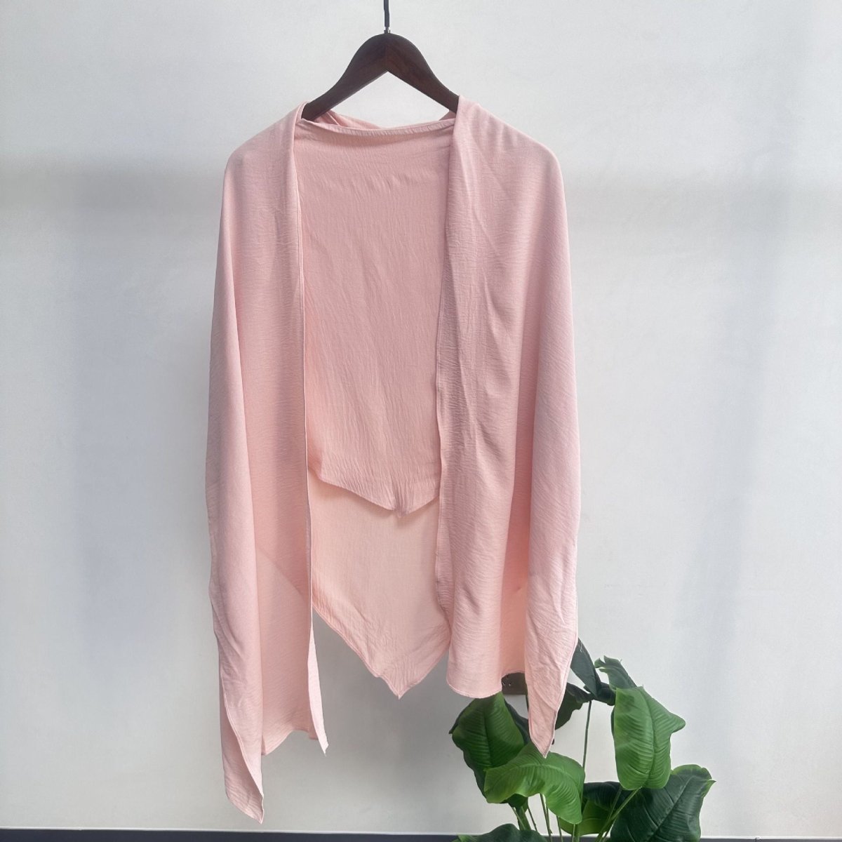 Hijab Châle Fashion à Simple Épaisseur avec Écharpe (MH082)