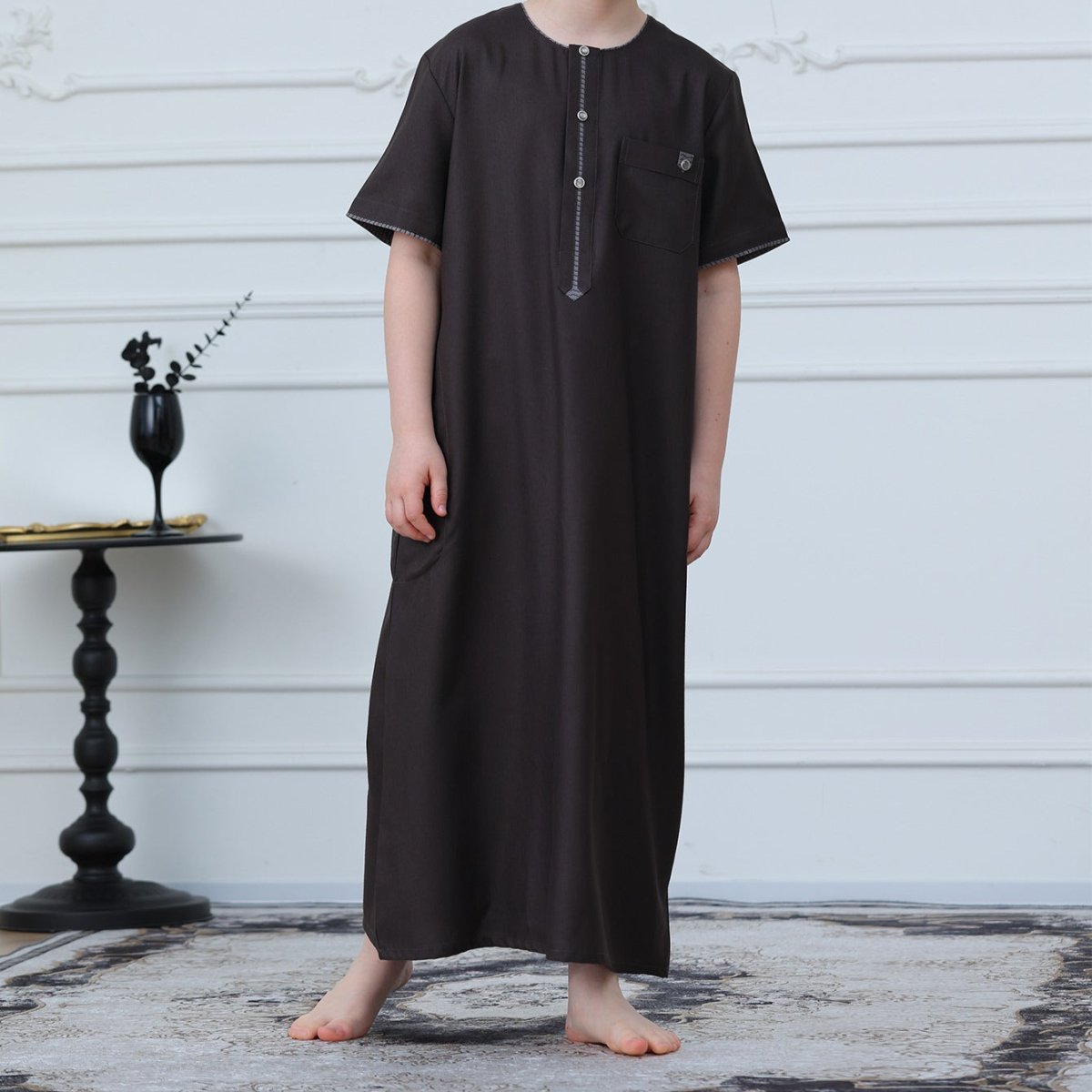 Qamis brodé pour garçon (MKB032)