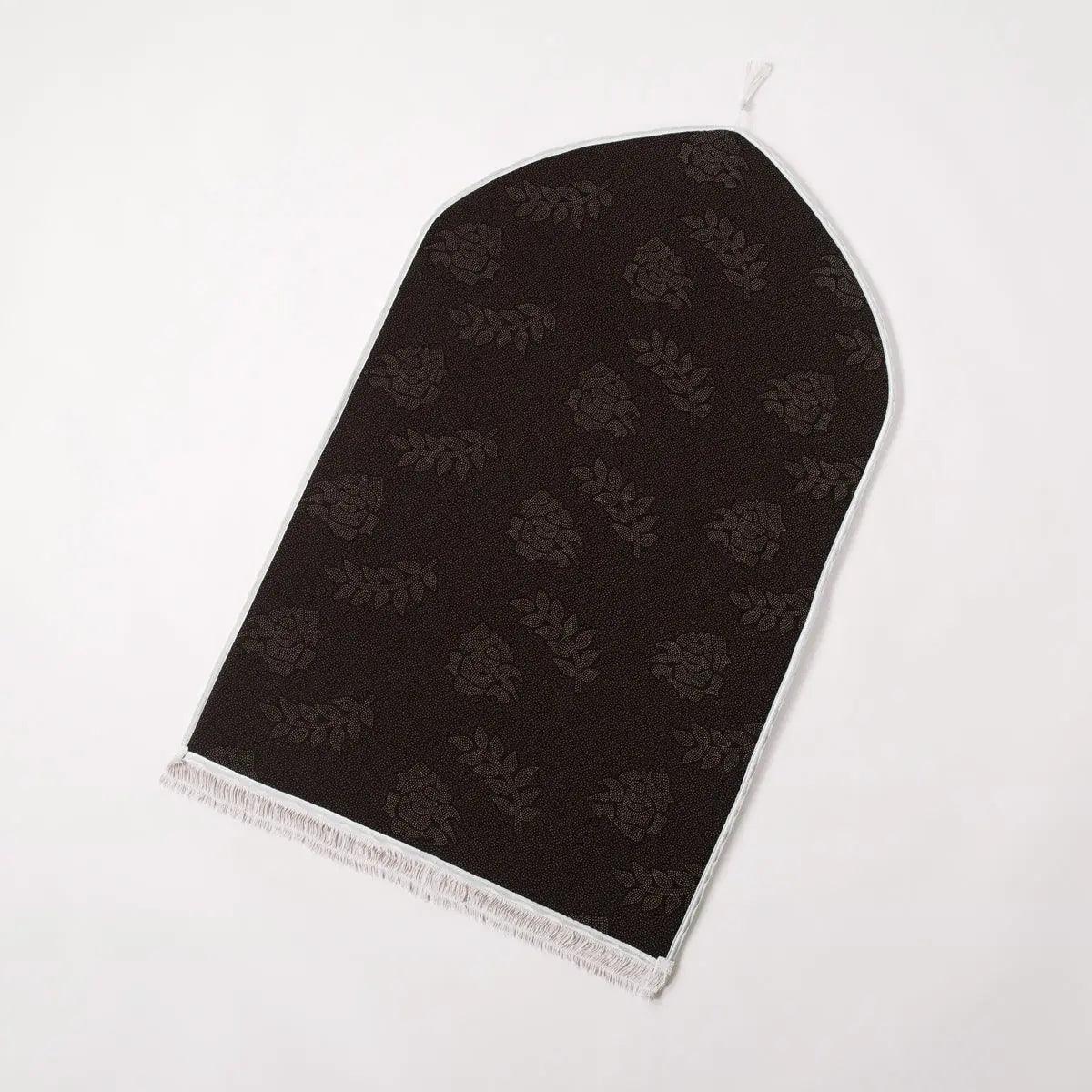 Tapis de prière MR055 en flanelle gaufrée antidérapante avec motif interactif cœur