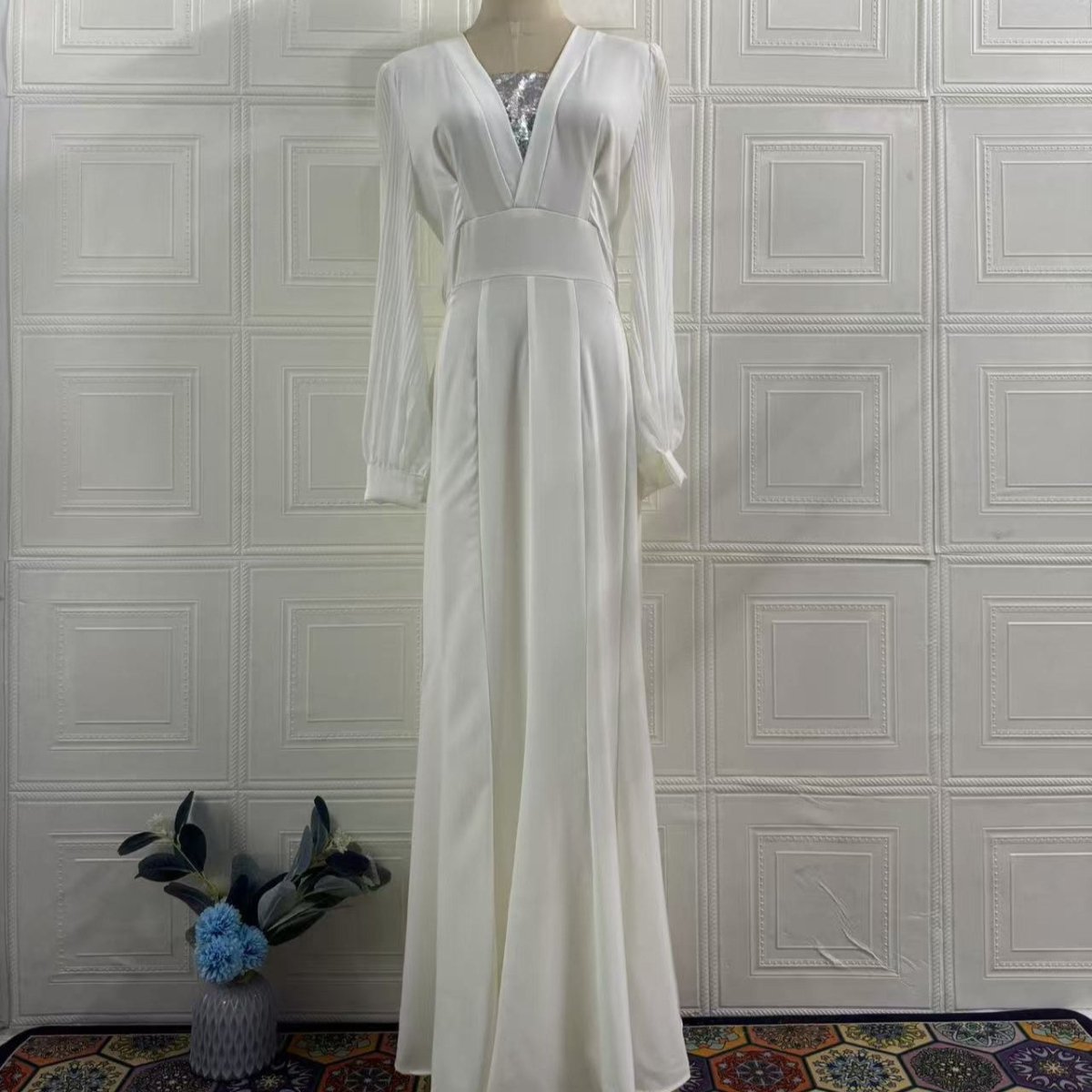 Robe habillée taille empire élégante (MS340)