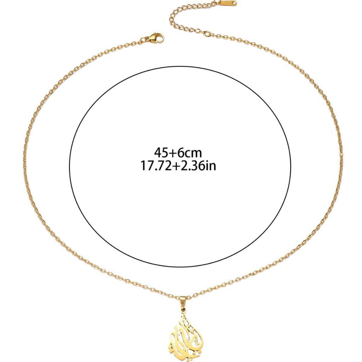 Collier clavicule haut de gamme en acier titane (MAC226) (AVEC BOÎTE CADEAU)