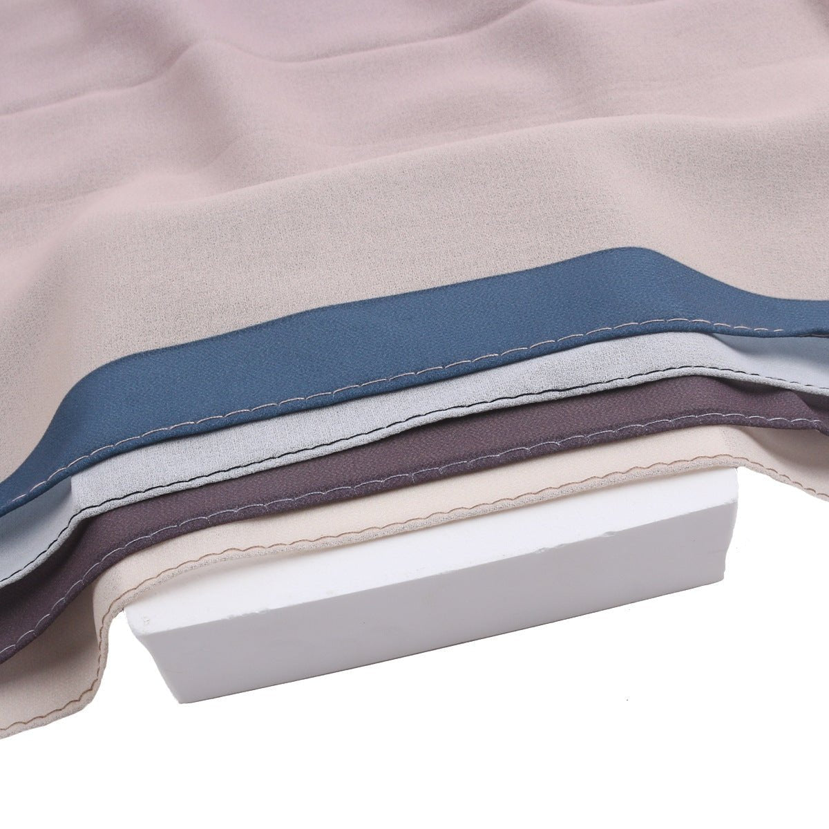 Hijab en Mousseline Perlée Premium de Luxe Dégradé (MH148)