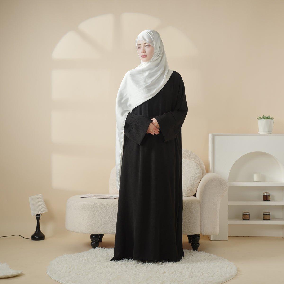 Abaya Vintage Simple Plissée (MA042)