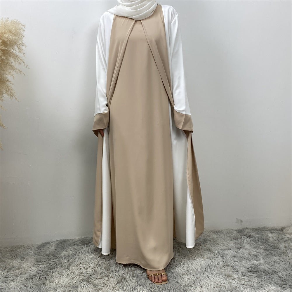 Abaya Patchwork Élégante (MA084)
