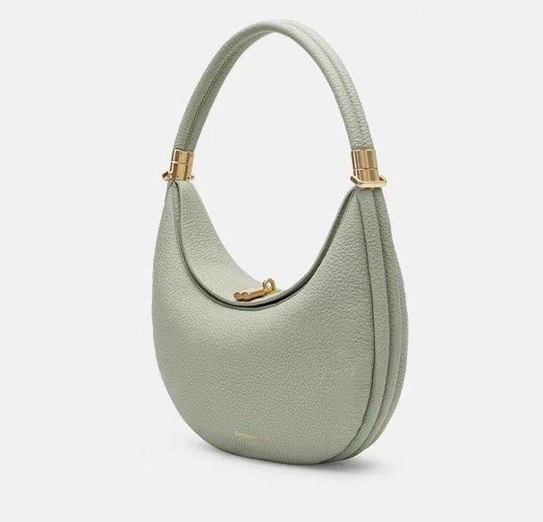 Sac Lune en cuir véritable, tendance et polyvalent (MAC069)