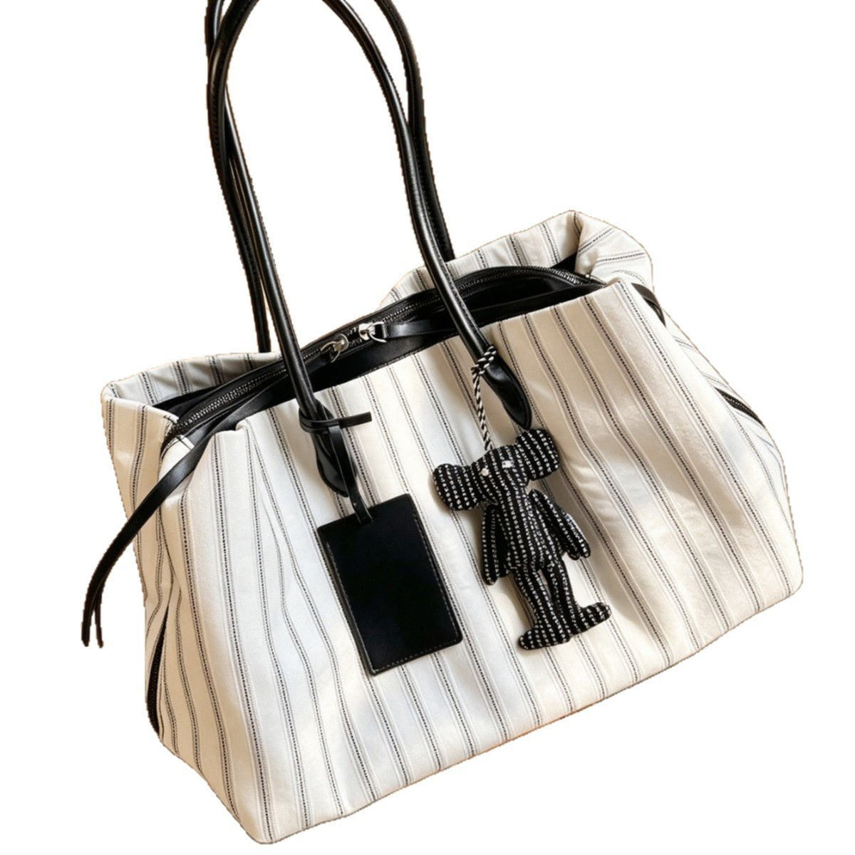 Sac à main rayé grande capacité | Sac de voyage casual (MAC484)
