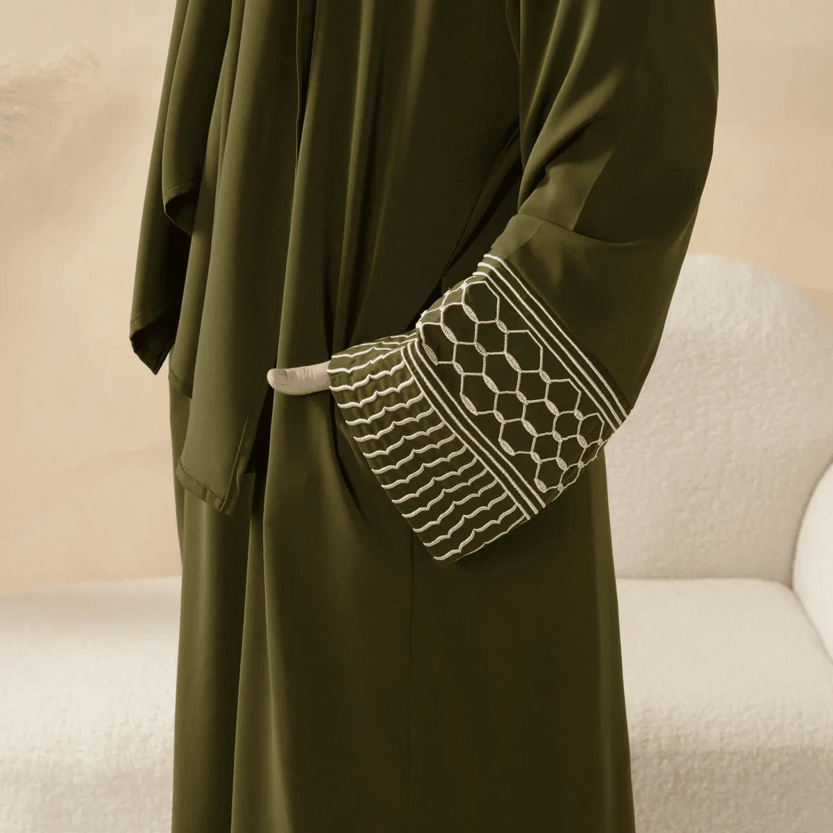 Robe Abaya Foulard de Poche Portable - Pièce d'Archive - MP042 (Taille Unique uniquement)