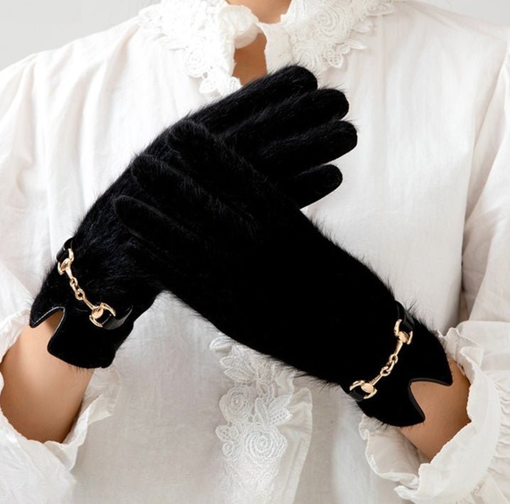 Gants d'hiver chauds et polyvalents en peluche pour tous les jours (MAC309)