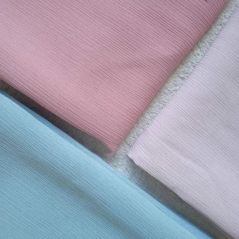 Écharpe Crêpe Hijab Chiffon Froissé pour Femme, Châle à Plis Ondulés (MH003)