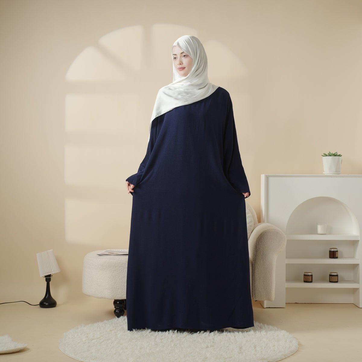 Abaya Vintage Simple Plissée (MA042)