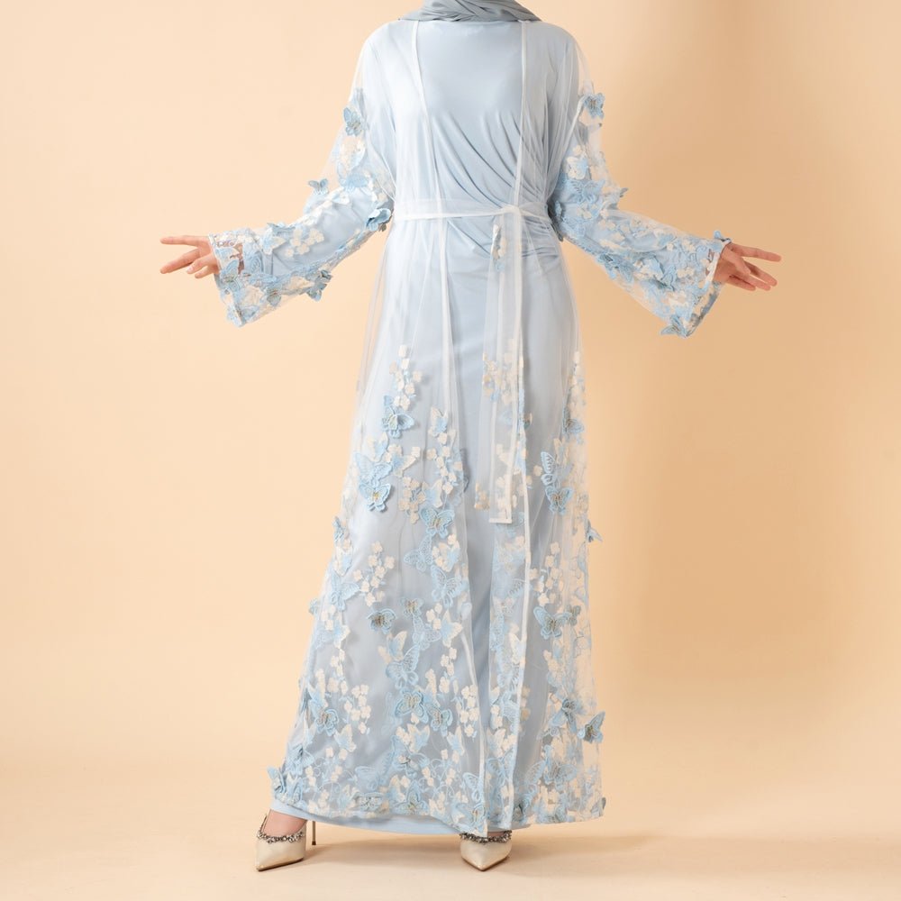 Abaya Ouverte Butterfly Whisper (MOA303)