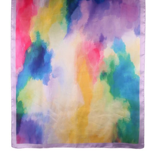 Foulard Hijab en Satin Imprimé | Foulard Hijab en Satin Imprimé (MH217)