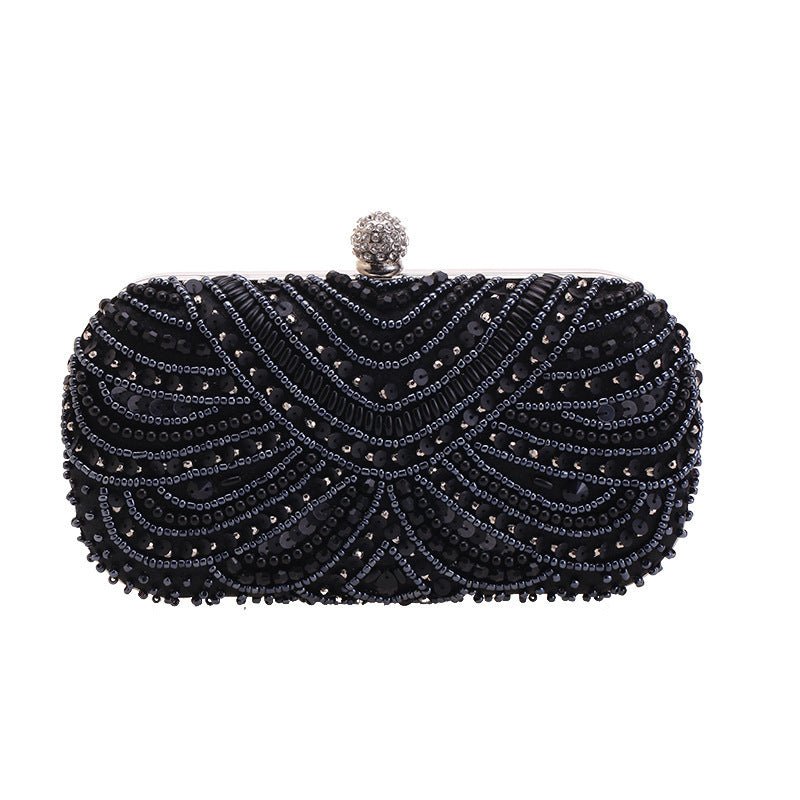 Sac pochette élégant orné de perles pour mariages et soirées (MAC278)
