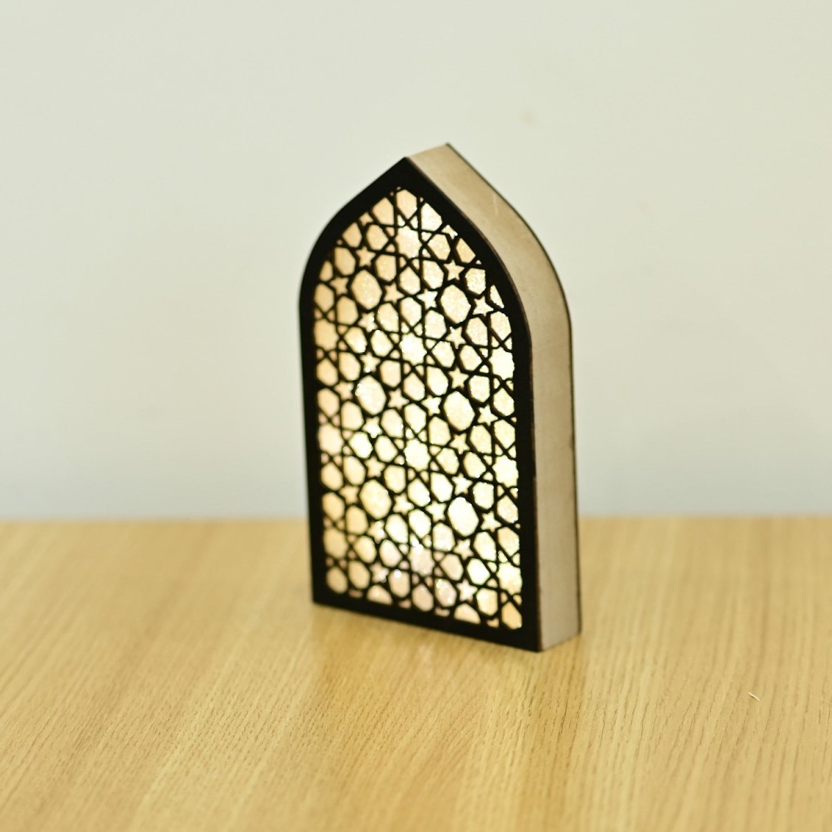 Décoration lumineuse LED en bois pour l'Aïd (MR070)