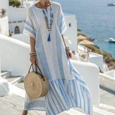 Robe Kaftan Maxi Imprimée (MS419)
