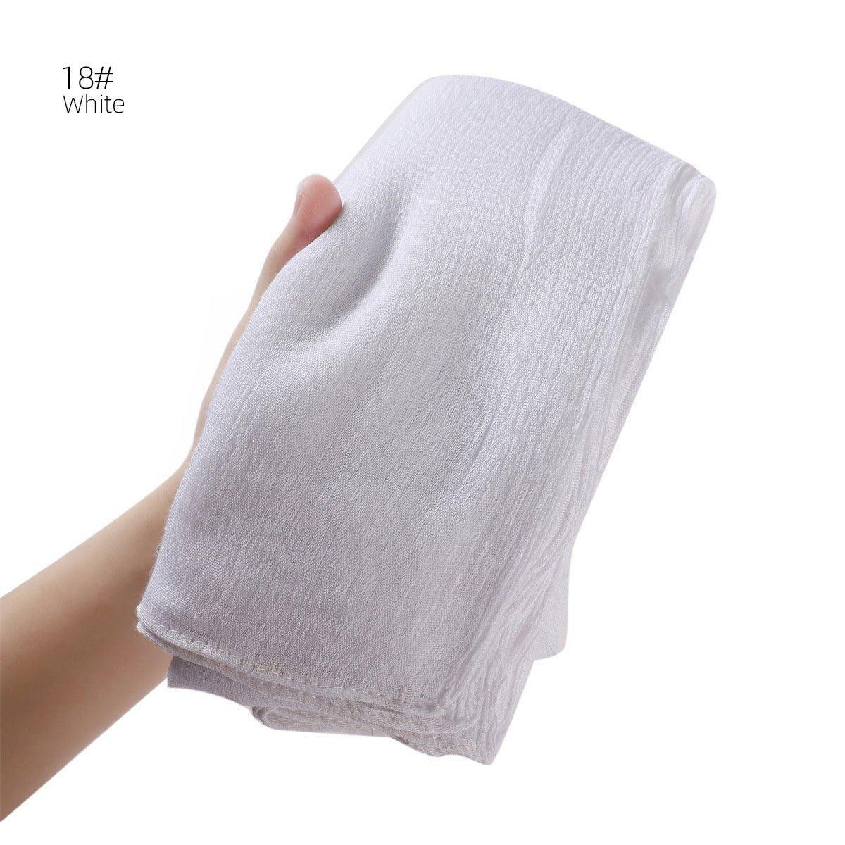 MH056 Hijab en rayonne plissé simple