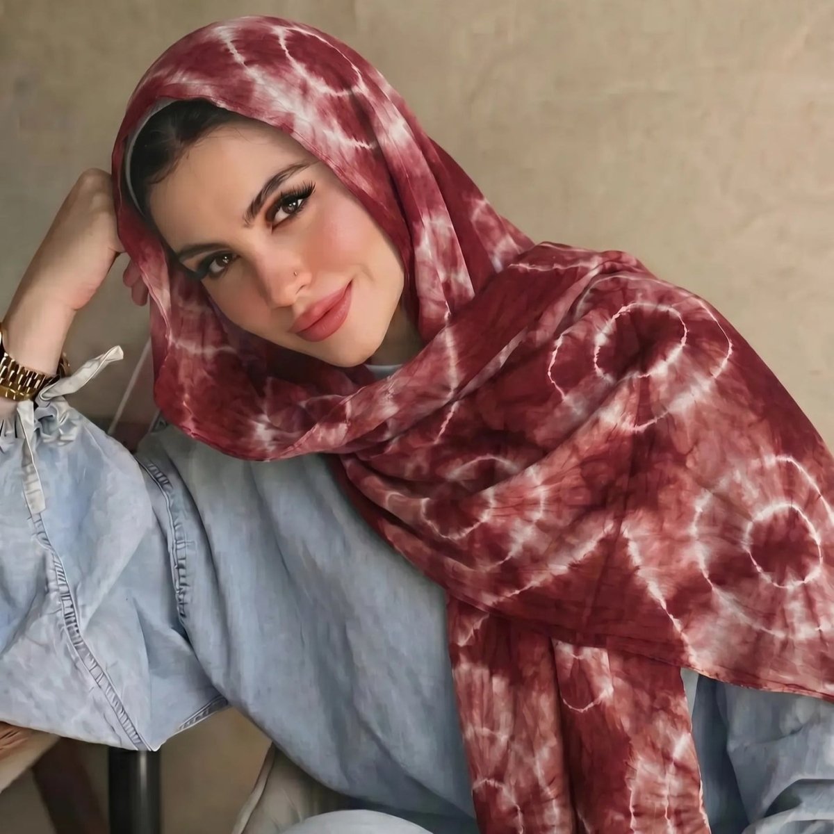 Foulard Hijab Tie-Dye (MH232)