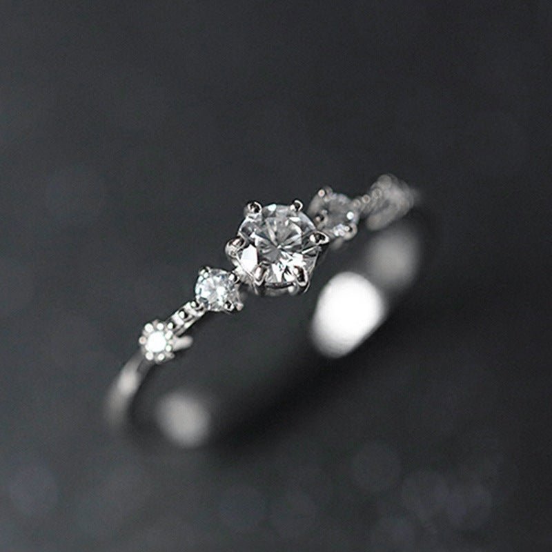 Bague en dentelle ajourée style palais, luxe raffiné (MAC193)