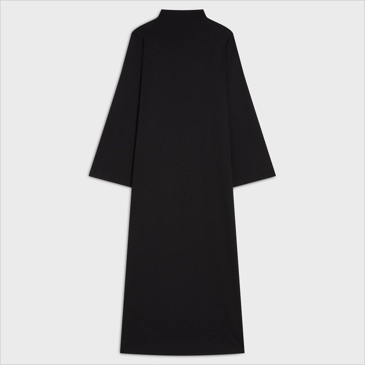 Robe Maxi Pull-over Élégante à Demi-Col Roulé | Robe Unie Coupe Ample avec Poches Cachées (MA313)