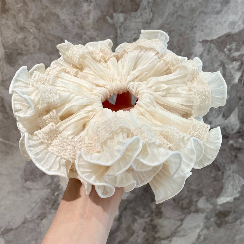 Élastique Cheveux Oversize à Volants（MAC455）