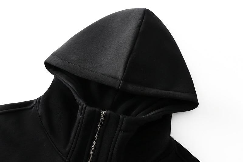 Robe Sweat Longue à Capuche Doublée en Polaire | Robe d'Intérieur Épaisse pour l'Hiver (MS181)