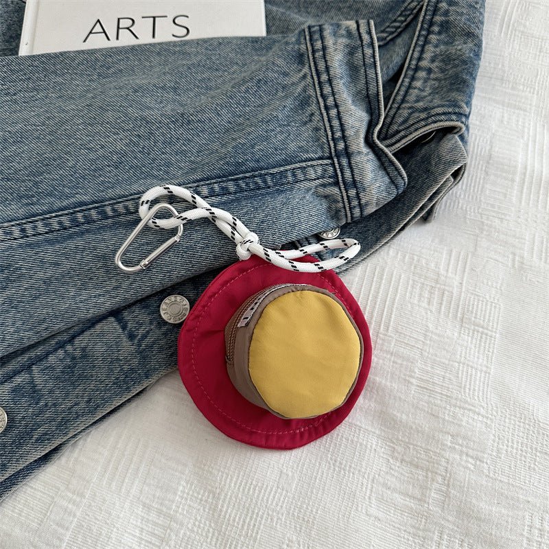 Porte-clés pochette pour écouteurs motif chapeau mignon (MAC470)