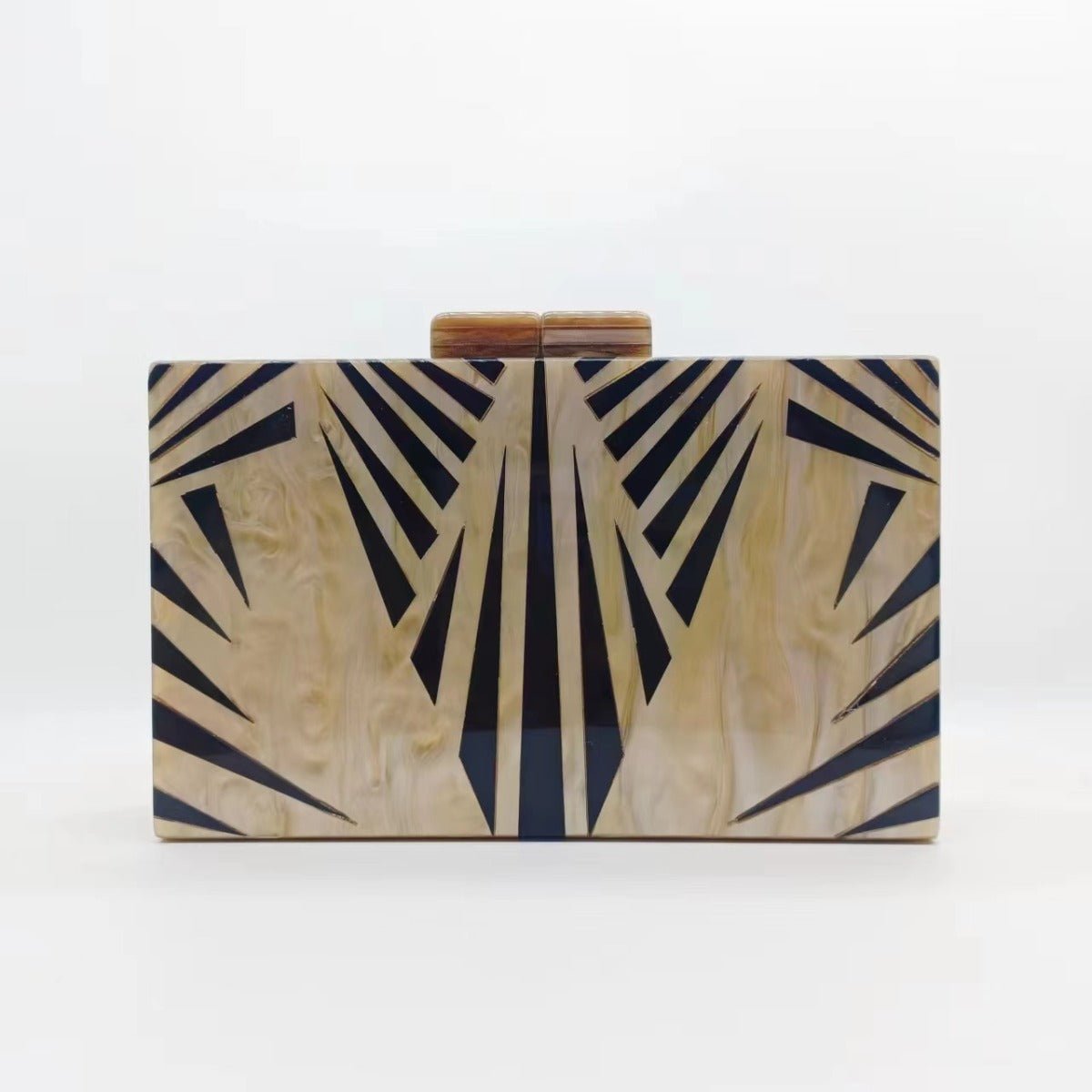 Sac de soirée Etro à motif zèbre — Pochette en acrylique avec chaîne d'épaule pour femme (MAC255)
