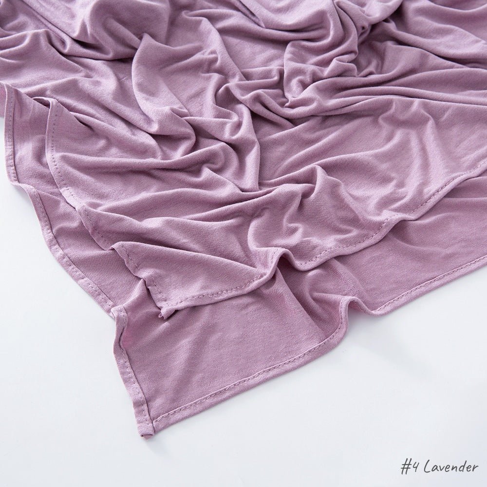 Hijab en Coton Mercerisé Jersey Bouclé Angle Droit, Haute Qualité, Respirant (MH068)