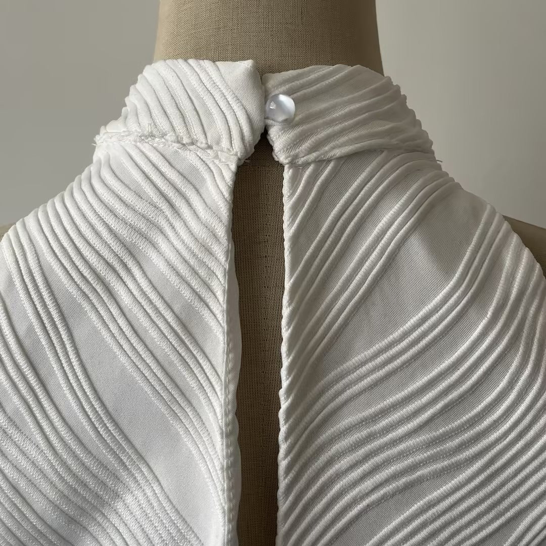 Robe sans manches à col montant (MS362)